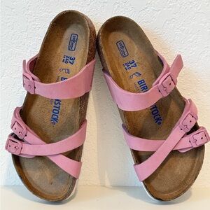 Birkenstock Pink Triple-Strap Sandals